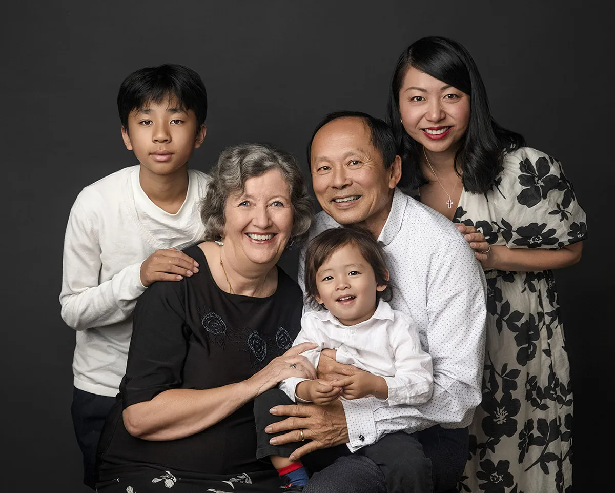 Auckland family photography studio portrait